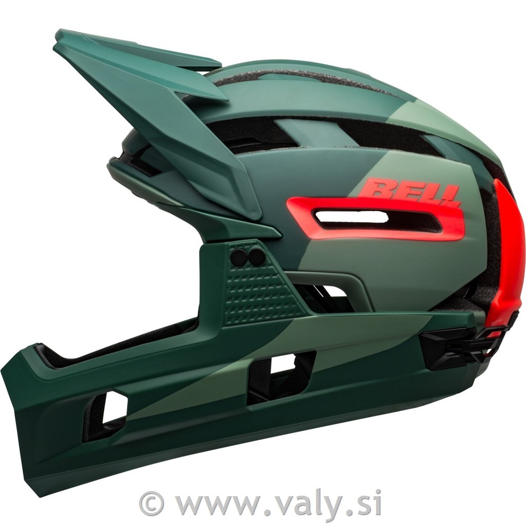 Bell čelada SUPER Air R Spherical zelena rdeča